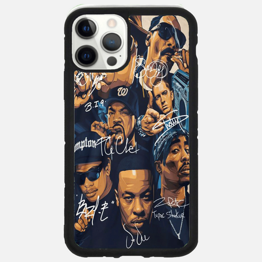 ice cube 50cent snoop dog 2pac signature phone case - כיסוי ראפרים