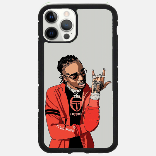 hip hop cartoon style phone case - כיסוי ראפרים