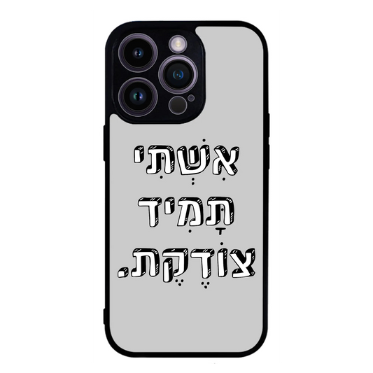 כיסוי בעיצוב משפטים - אישתי תמיד צודקת